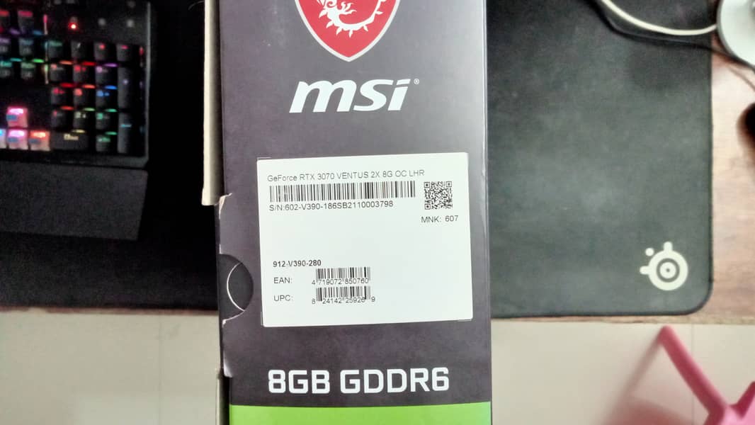 NVIDIA GEFORCE MSI RTX 3070 - Ventus 2x OC Edition - 8GB Graphics Card 1