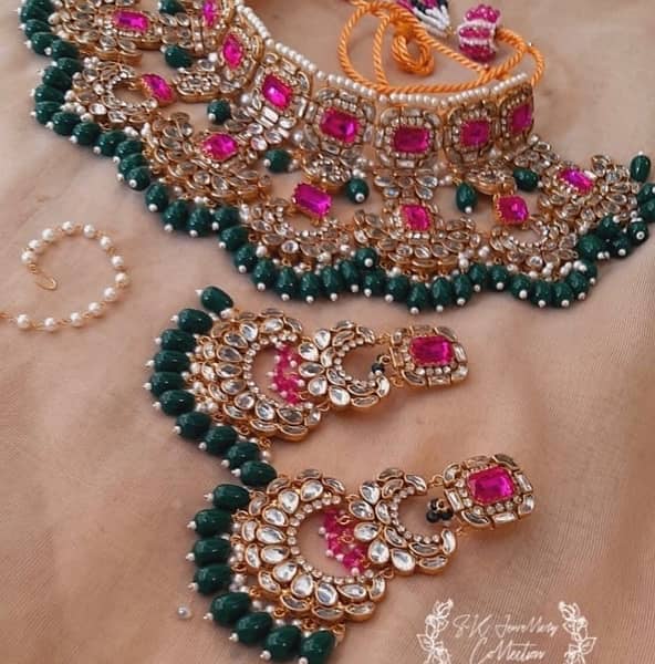 beautiful hand made bridal set 1