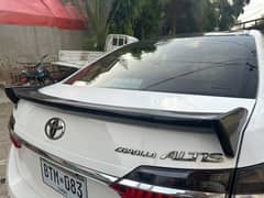 Corolla back spoiler v angle