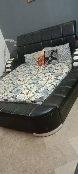 king size bed with 2 side tables 1