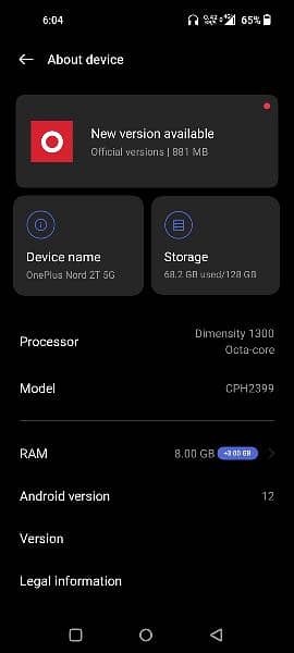 Exchange Possible OnePlus Nord 2t 5g 12 128Gb 3