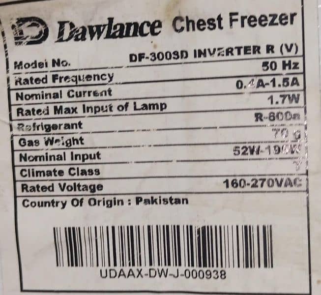 Dawlence Chest Freezer (read ad) 7