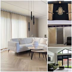 Curtain & Blinds / Zebra, Wooden, Roller, Vertical & Mini Blinds