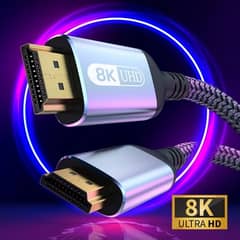 8K 120Hz HDMI 2.1 Cable super resolution, and 3D visual effects