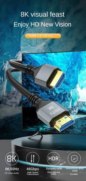 8K 120Hz HDMI 2.1 Cable super resolution, and 3D visual effects 2