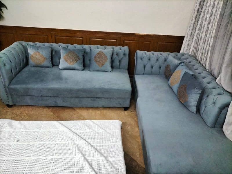 L shape 7 seatr sofa set 1