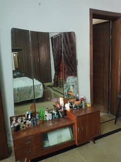 pure sheeshm wood dressing two mirrors remove able .