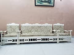 5 seater wooden sofa