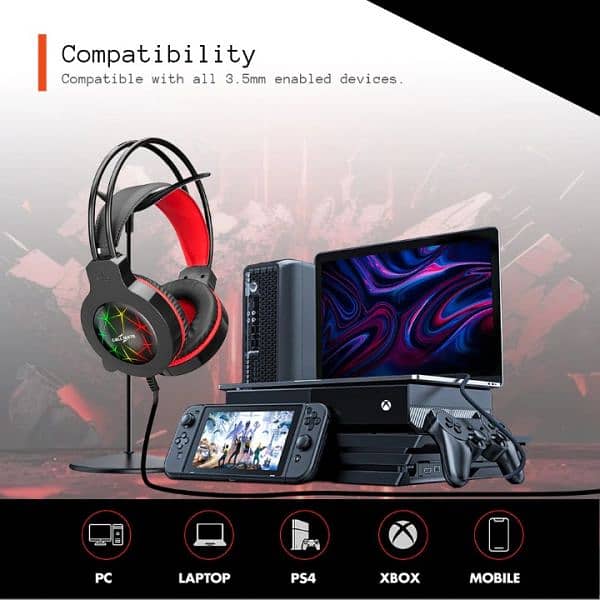 Polygold Usb Led Gaming Headset 2