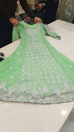 bridal makce heavy  hand cut work