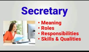 NEED OFFICE SECRETARY (ONLY FEMALE)