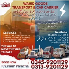 wahid goods transport and car carrier company moving shifting trucking