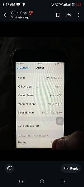 Iphone SE 2 10/10 Condition Original Disply & battery see description 3