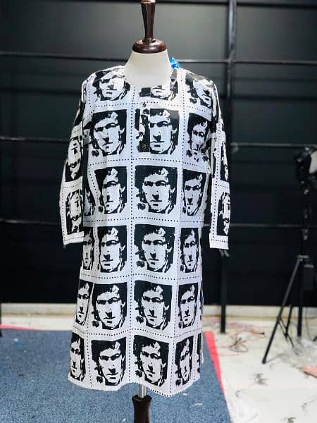 Kurta Shirt Imran Khan Logo printed available 3