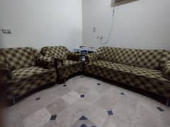 Sofa Set || Brand New Cushioning and Cloth For Sale