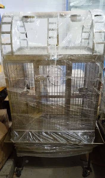 Large Full size Breeding top sitting moving Cage for Grey parrot 4