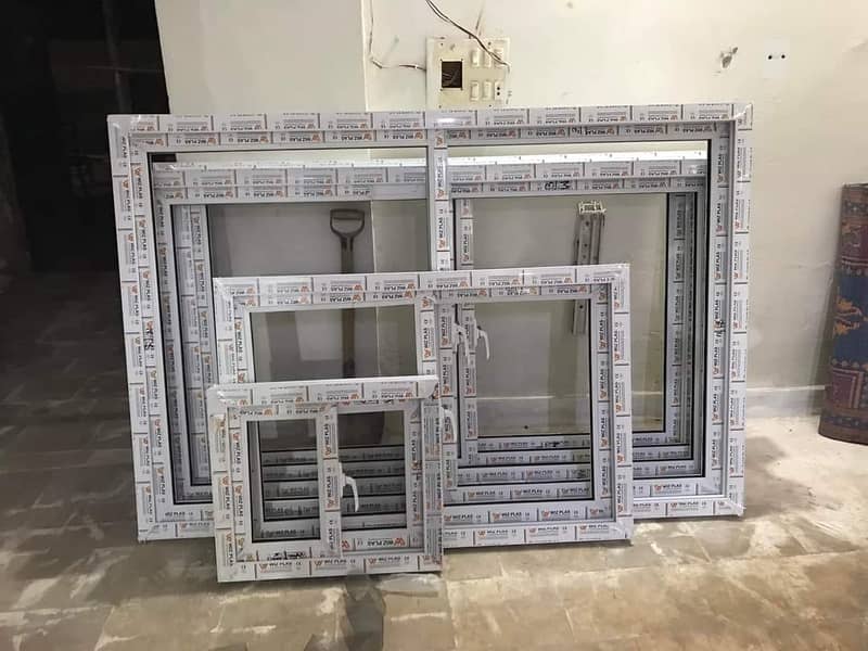 aluminium window/upvc door/glass work/partition/upvc window/cabine 11