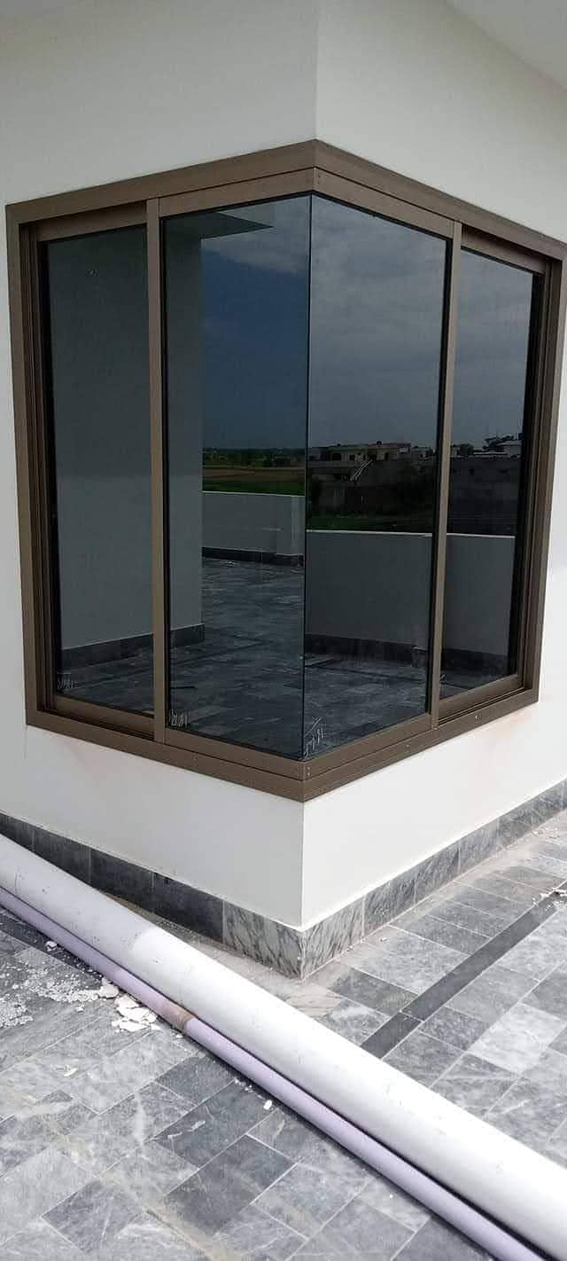 aluminium window/upvc door/glass work/partition/upvc window/cabine 19