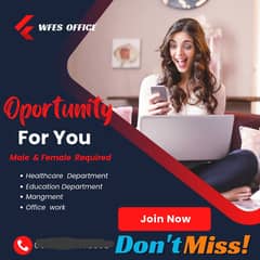 jobs for Male and Female