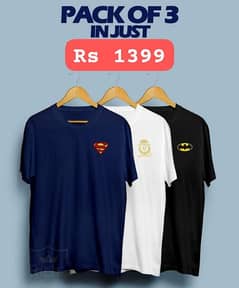 men's T shirts (pack of 3),plz only wathsapp on this num 03135921724