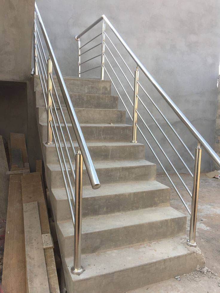 ss railing/glass railing/wood railing/decoration,Steel railing 6