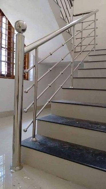 ss railing/glass railing/wood railing/decoration,Steel railing 9