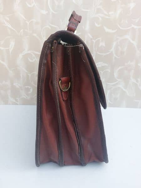 Leather laptop bag / files and documents bag 2