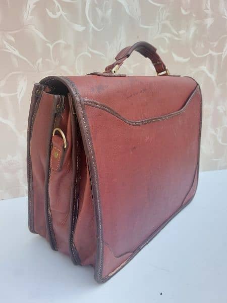 Leather laptop bag / files and documents bag 3