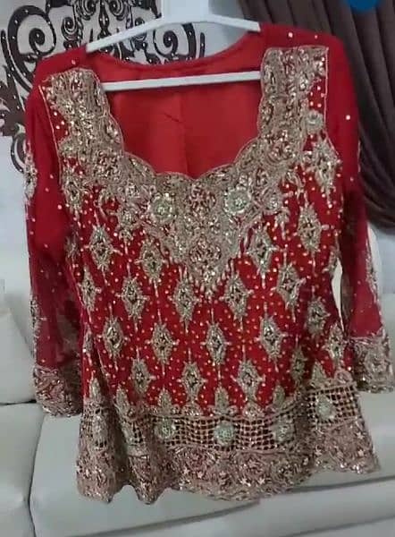 Beautiful Stylish Bridal Dress in Red 1