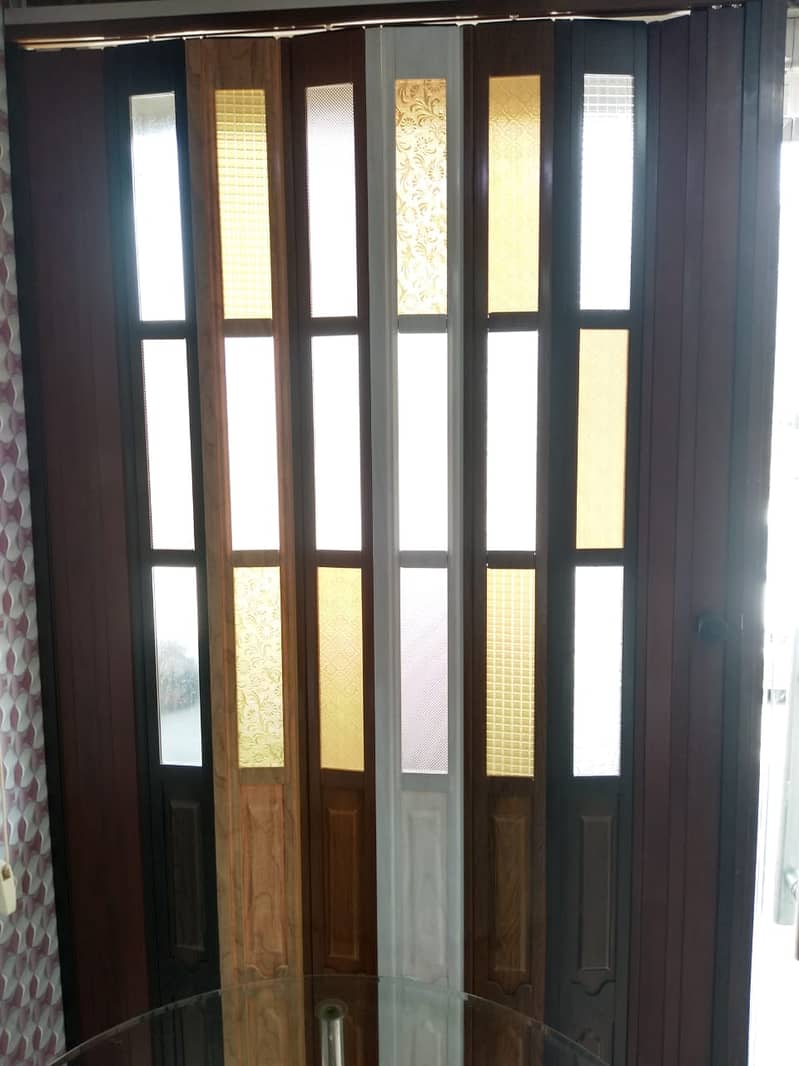 lasani folding door/door / folding partition door /wallpaper PVC pane 4