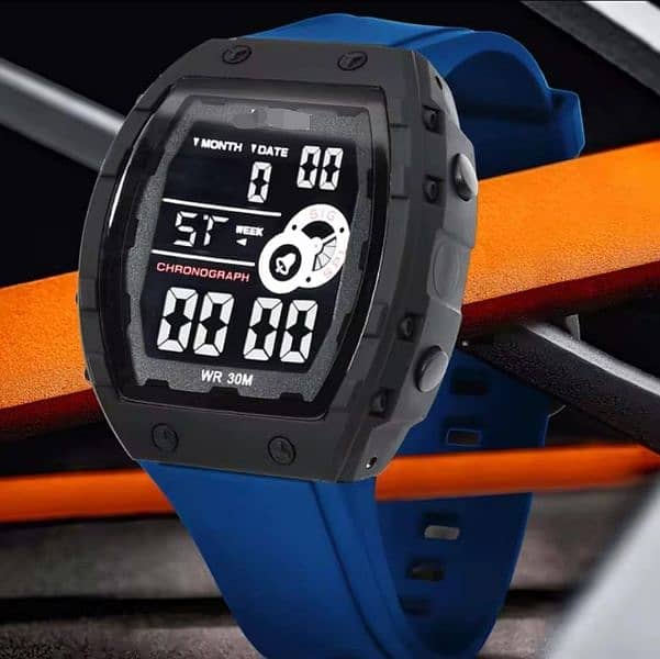 Men's Digital Display Watch 5