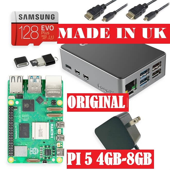 Raspberry pi 4 8gb New with KIT 2