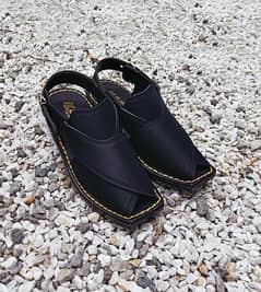 Men’s Peshawari Handmade Black Chappal