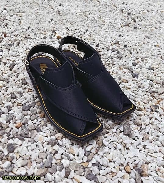 Men’s Peshawari Handmade Black Chappal 2