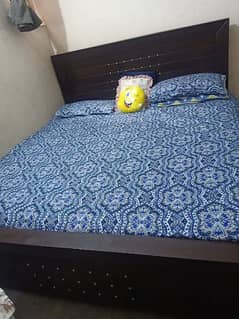 Double Bed,,  Side Table,, Dressing,, Condition 10 By 9