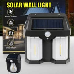 Double Head Antique Solar Sensor Solar Wall Lamp Outdoor Tungsten Lamp