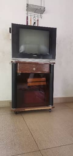 Samsung TV and trolley