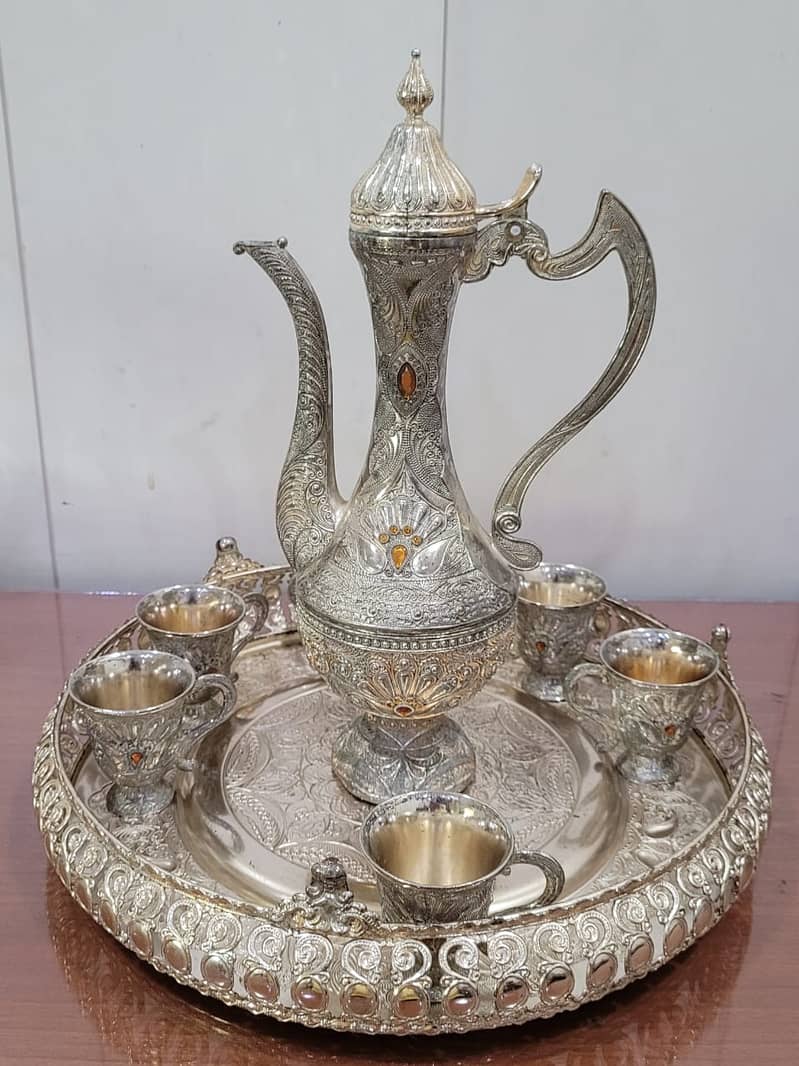 ANTIQUE WORLD PRESENTS GERMAN SILVER TEA SET INORIGIONLWORH SEEING 5