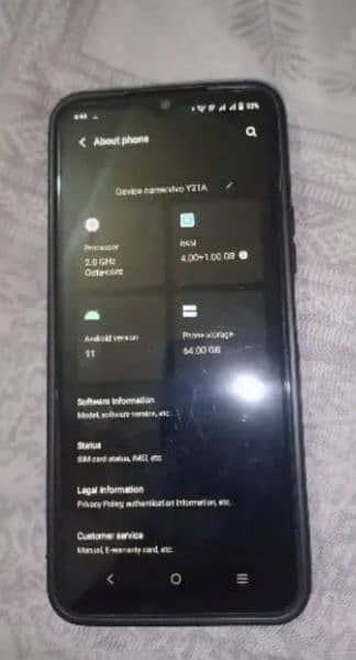 Vivo y21 only set and original charger lush condition no fault 5