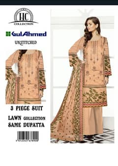 Ladies suit | Casual suit| Lawn suit | 3 pcs Suits | Unstitch Suits