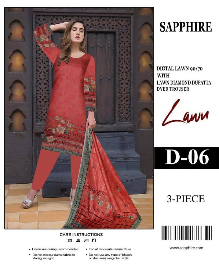 Ladies suit | Casual suit| Lawn suit | 3 pcs Suits | Unstitch Suits 15