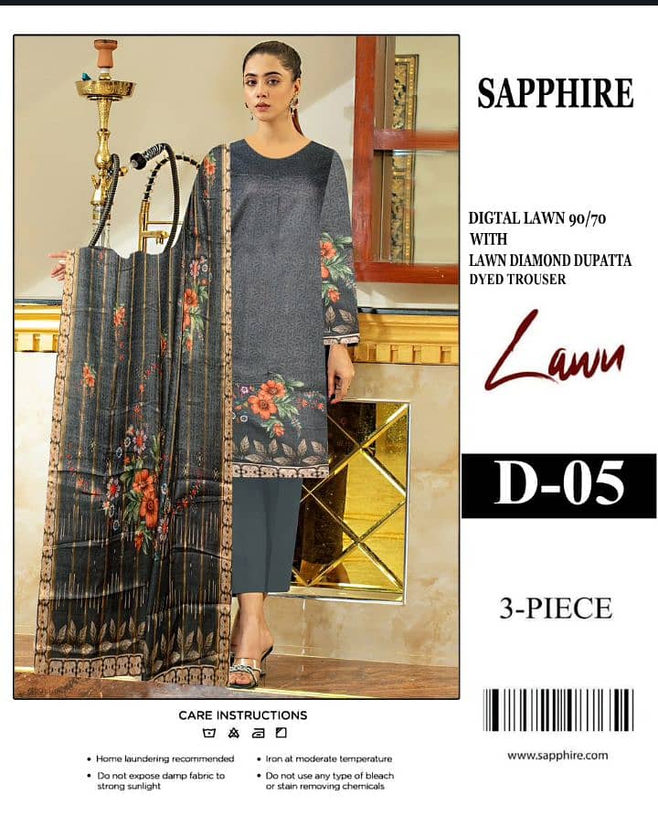 Ladies suit | Casual suit| Lawn suit | 3 pcs Suits | Unstitch Suits 17