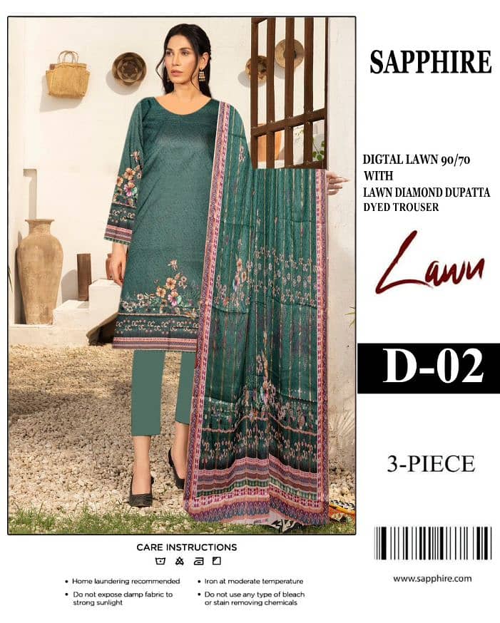 Ladies suit | Casual suit| Lawn suit | 3 pcs Suits | Unstitch Suits 19