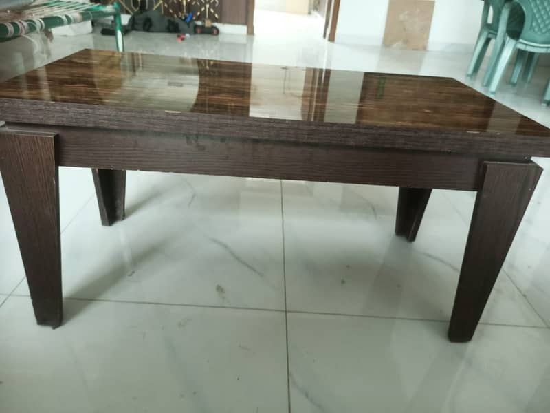 Stunning Brown Wooden Center Table – 99% New, 10/10 Condition 1