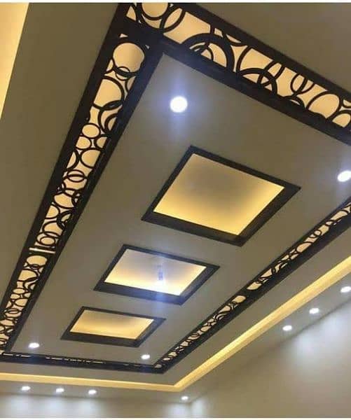 CNC CEILINGS AND DESIGNS WITH CUSTOM SIZES IN MDF, PVC 3