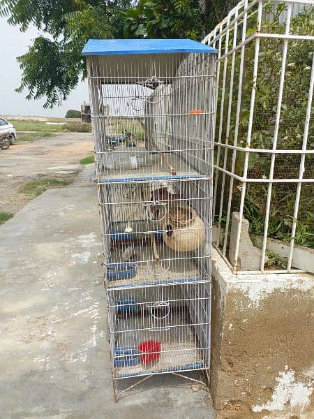 two cages for finches/ parrots/ birds 0