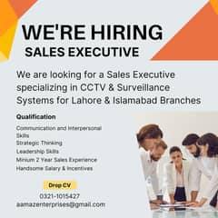 WE'RE HIRING SALES EXECUTIVE