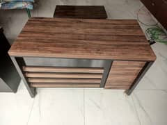 Premium Brown Wooden Office Tables – 99% New, 9/10 Condition