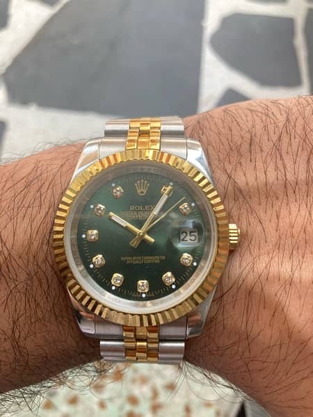 Rolex Oyster Perpetual Two Tone watch 0