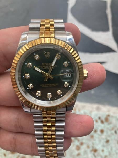 Rolex Oyster Perpetual Two Tone watch 4